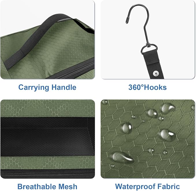 Olosar Suitcase Organizer, Travel Luggage Organizer Portable Hanging Travel Shelves Collapsible Hanging Packing Cubes for Carry on Suitcase - Image 3