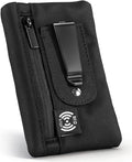 RFID Blocking Clip Stash Pocket, Ultra Thin Anti-Theft Travel Pouch, Compact Hidden Travel Belt Wallet for Cards & Cash Pickpocket Hidden Clips Stash Credit Card Holder for Everyday Carry Traveling by Unknown
