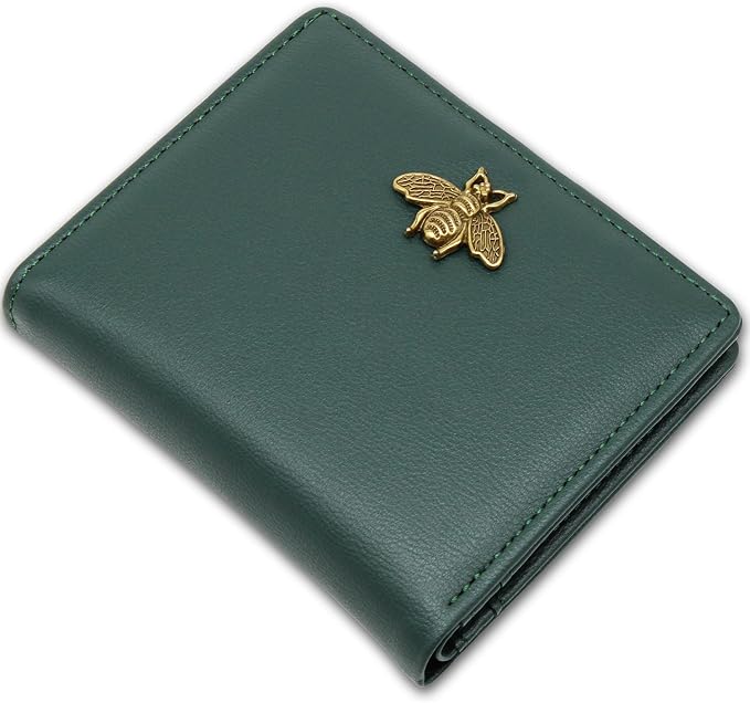 Small Women Wallet RFID Blocking Bifold Pocket Wallet Slim Compact Ladies Purse Mini Wallets For Women (Dark Green) by Altally