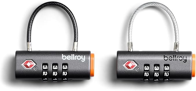 Bellroy Travel Lock Duo (Set of 2 TSA Luggage Locks with Flexible Fit and Combination Function) - Graphite - Image 5