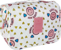 Portable Hanging Toiletry Bag for Travel,Small Multifunctional Makeup Cosmetic Bag for Women,Waterproof Travel Toiletries Organizer,Shower Bathroom Pouch with Hook for Gym,Camping - Pink Smiley by Unknown