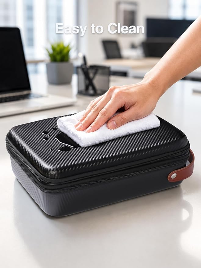 Large Electronics Organizer Travel Case for Chargers and Cords | Waterproof Hard Case for Electronics, Travel Essentials for Chargers/Mouse/USB Drives/SD Cards, Tech Gifts (Case Only) - Image 4