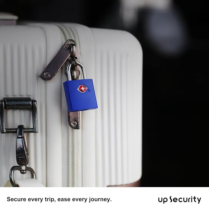 TSA Approved Locks for Luggage 4 Pack, TSA Locks for Luggage Travel Accessories, Small Padlock with Key, Weatherproof Outdoor Use Keyed Mini Padlock for Suitcase, Backpack, Bag, Zipper - Image 7
