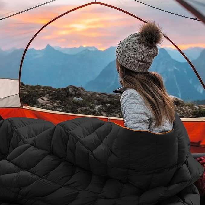 Camping Blanket, Puffy Blanket Lightweight Windproof Water Resistant for Outdoors,Hiking, Backpacking,Beach,Car,Picnic,Stadium - Image 7