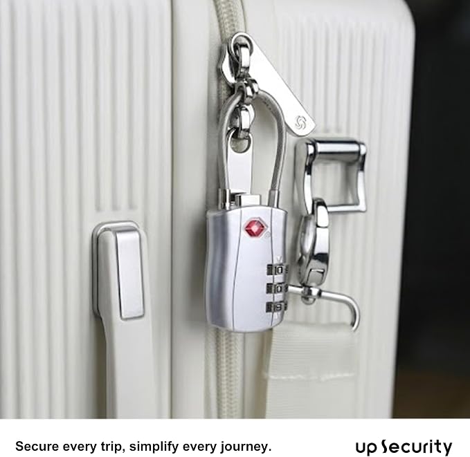 Luggage Locks TSA Approved 2 Pack, Small Padlock Combination, TSA Locks for Luggage, Travel Combo Padlock with Code for Suitcase, Backpack Zipper, Locker, Gun Case, Ammo Can (Black+Silver) - Image 7
