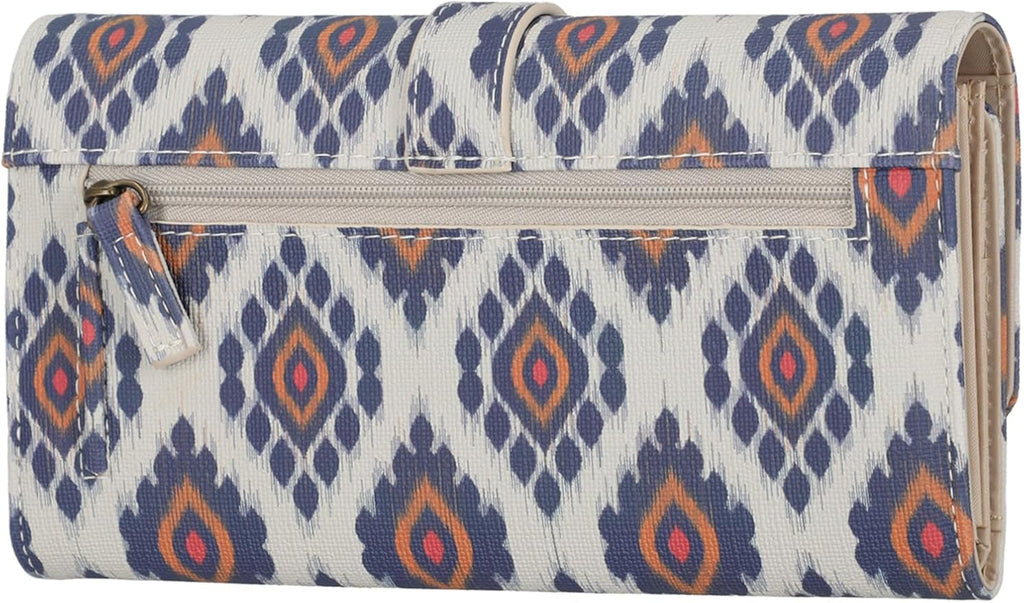 Mundi File Master Womens RFID Blocking Wallet Clutch Organizer With Change Pocket - Image 3