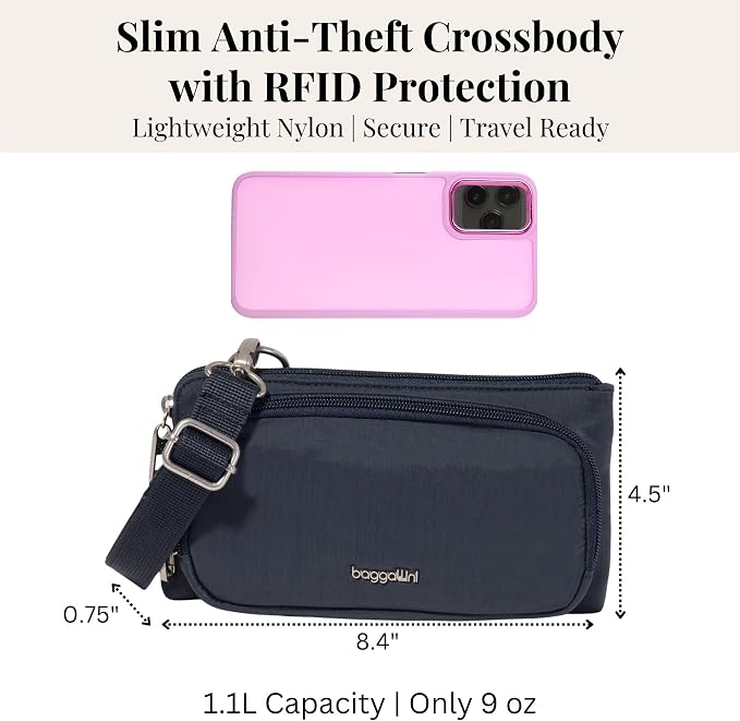Baggallini Classic Anti-Theft Mini Wallet Crossbody - Image 4
