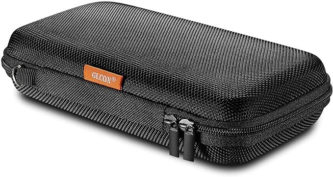Hard EVA Protective Case, Portable Carrying Bag with Mesh Pocket,Black | Shockproof Bag, Travel Pouch for GPS,USB Drive, USB Charging Cable, Keys, MP3/MP4 Player, Airpods,Elastic Strap by GLCON
