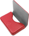 RFID Blocking Wallet - Minimalist Leather Business Credit Card Holder with Magnetic - Red by AI-DEE