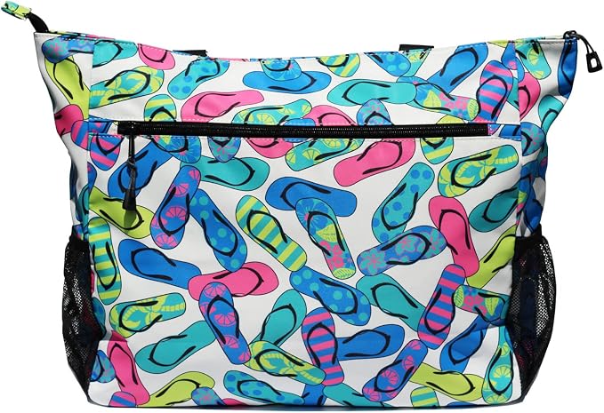 ESVAN LARGE BEACH BAG Water Resistant Lightweight 20 inch Women Oversize Tote Bag for Gym Beach Travel Pool Yoga Nurse - Image 3