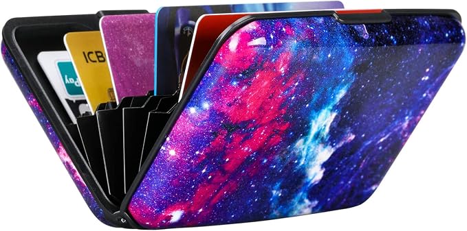 RFID Blocking Credit Card Protector Aluminum ID Case Hard Shell Business Card Holders Metal Wallet for Men or Women (Starry Sky) | RFID Blocking Credit Card Protector Aluminum ID Case Hard Shell Business Card Holders Metal Wallet for Men or Women - Image 6