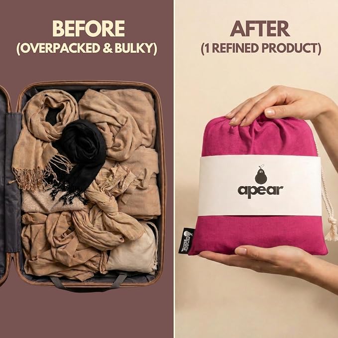 16-in-1 Compact Travel Blanket with Bag – Reversible, Ultra Soft Bamboo Airplane Blanket with Hidden Pocket – Packable for Flights & Travel Essentials (Semi-Weighted, Double Layer) - Image 4
