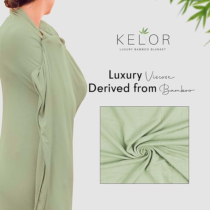 Luxury Cooling Travel Blanket - Stretchy, Lightweight Soft & Breathable Shawl Wraps for Women - Image 4