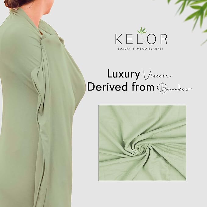 Luxury Cooling Travel Blanket - Stretchy, Lightweight Soft & Breathable Shawl Wraps for Women - Image 4