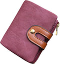 AOXONEL Women's Rfid Small Bifold Leather Wallet Ladies Mini Zipper Coin Purse id card Pocket,Slim Compact Thin by AOXONEL