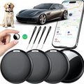 GPS Tracker for Vehicles No Subscription for iOS Only - 4 Pack | Undetectable Car Tracker, Precise Location Bluetooth Tag Compatible with Apple Find My for Key Luggage Kid Pet by RGIMF