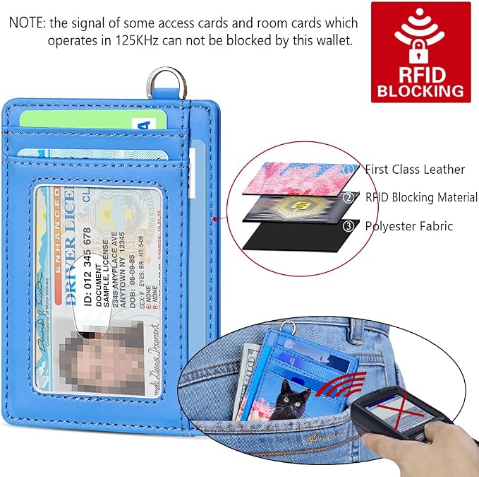 FurArt Slim Minimalist Wallet RFID Credit Card Holder for Men | slim minimalist compact rfid id window thin - Image 5