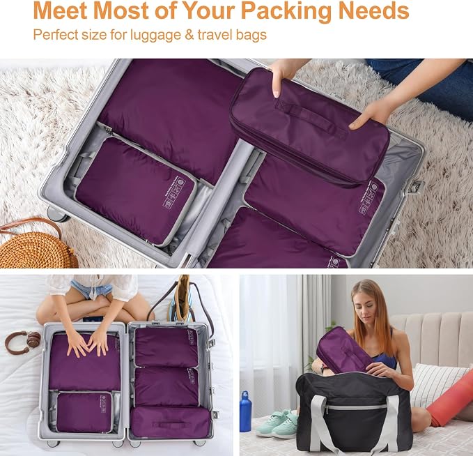 Cambond Travel Underwear Organizer Bag - Bra Organizers for Luggage | Fits A to 36D, 4-in-1 Soft Double Layer, Compression Zip Design, Expandable Compartments Keep Clothes Sorted, Luggage Tidy - Image 8