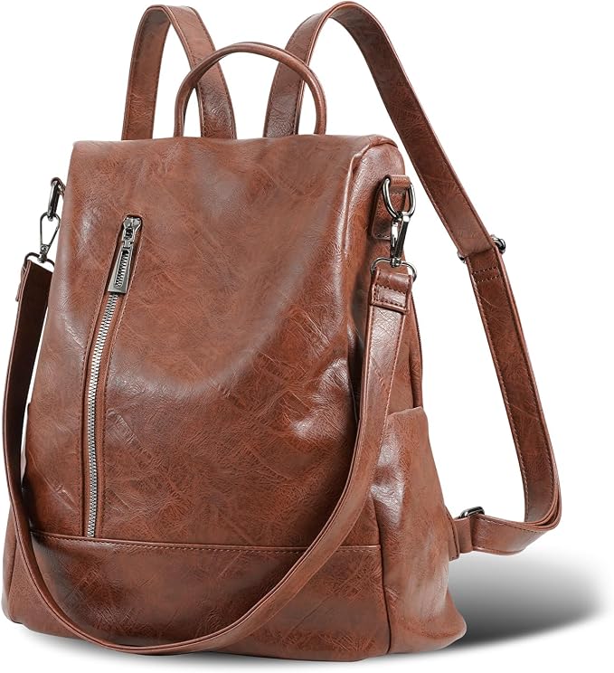 Small Women Backpack Purse PU Leather Anti-theft Casual Shoulder Bag Fashion Ladies Satchel Bags - Image 3
