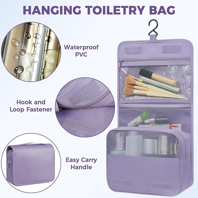 BAGAIL 9 Set Packing Cubes with Packing List Luggage Packing Organizers for Travel Accessories (Dusty Purple) - Image 6