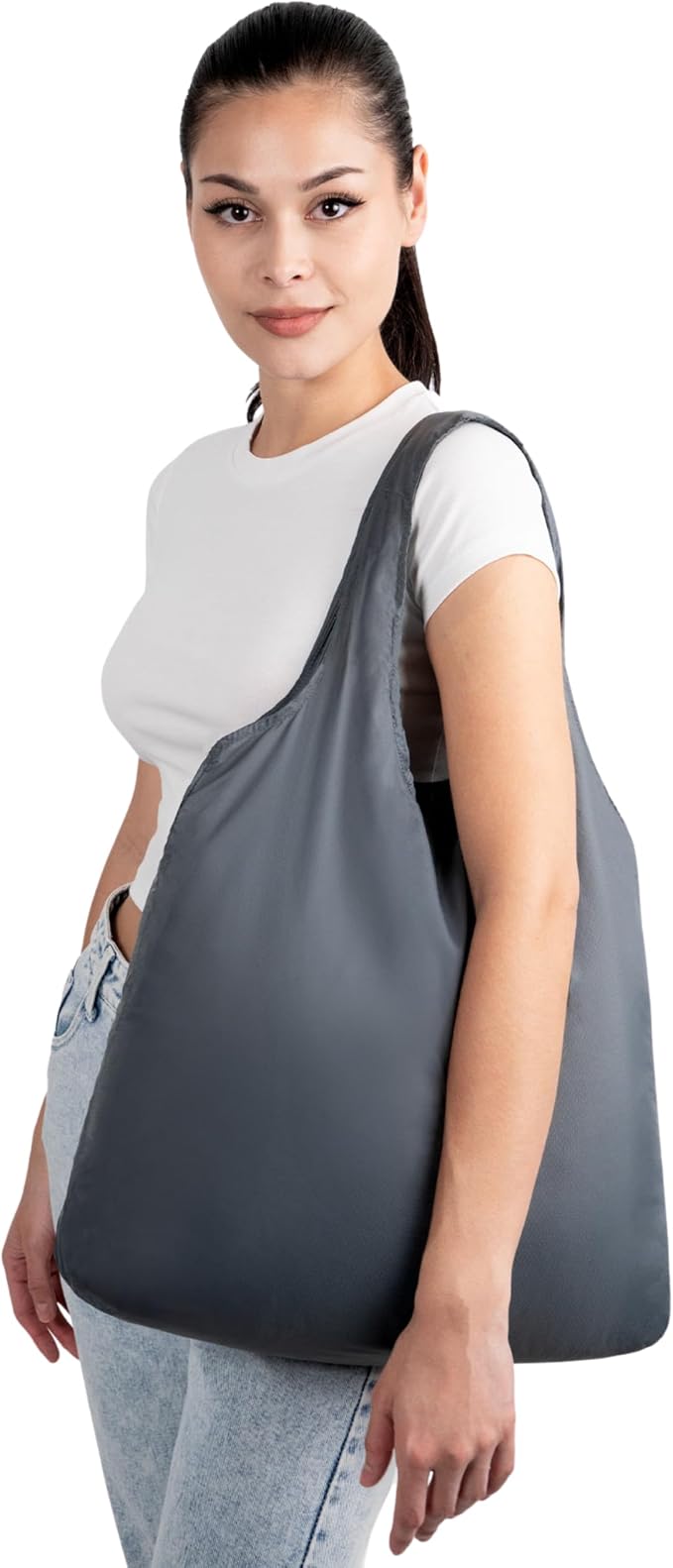 Nanobag XL 25L Tote Foldable Packable Reusable Grocery Shopping Bag | 1.05 oz Premium Portable Collapsible Extra Large Pocket-Sized for Everyday Use, Beach & Travel - Image 2