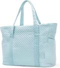 BAGSMART Crush Tote Bag for Women, 20L Puffer Work Tote with Zipper, Travel Essentials Quilted Nurse Hospital Bag by BAGSMART