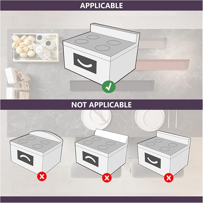 STUTOV 30" Magnetic Stove Top Shelf – Magnetic White Spice Rack and Seasoning Organizer – Kitchen Shelf for Back of Stove – Over Stove Storage Organizer - Image 6