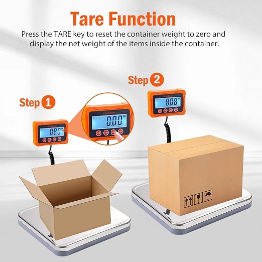 Vivicreate Digital Postal Scale for Packages, Shipping Scale for Small Business, Package Scale with Tare & Hold, Large Platform Mail Scale for USPS, Amazon Sellers, [440 lb] - Image 4