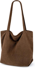 Iioscre Corduroy Tote Bag for Women,Hobo HandBags with Zipper | Large Capacity Casual Shoulder Bag with Inner Pockets for Shopping Work Daily Travel. by Iioscre