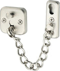 Mooche Door Chain Lock, Chain Door Lock with Spring Anti-Theft Press Lock | Thickened Stainless Steel Door Latch Guard with Screws for Interior Outdoor Toilet Barn Fence Garage (Brushed) by Mooche