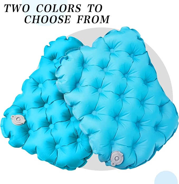 Inflatable seat Cushion-Travel Cushion Lnflatable Portable Air Sitting Pad for Stadium Camping OfficeCan also be used for lumbar and back support Lightweight Waterproof Camp Chair Accessories blue - Image 7