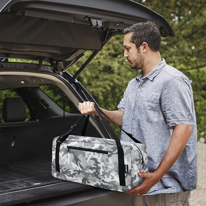 HOLYLUCK Foldable Travel Duffel Bag For Women & Men Luggage Great for Gym (arctic camo) - Image 6