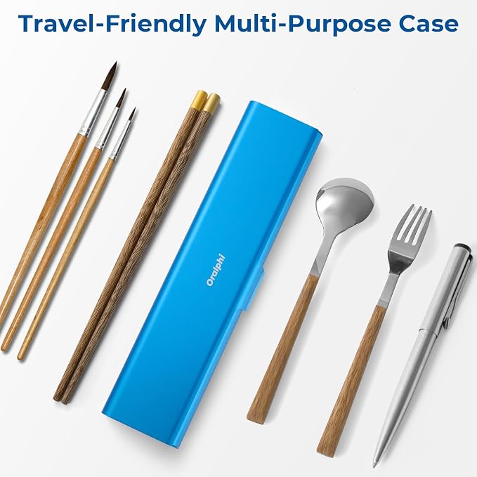 Wider Aluminum Toothbrush Travel Case, Portable Travel Toothbrush Holder, Durable Manual Toothbrush Box Container for Traveling, Bathroom, Camping, Business Trip, Blue - Image 8