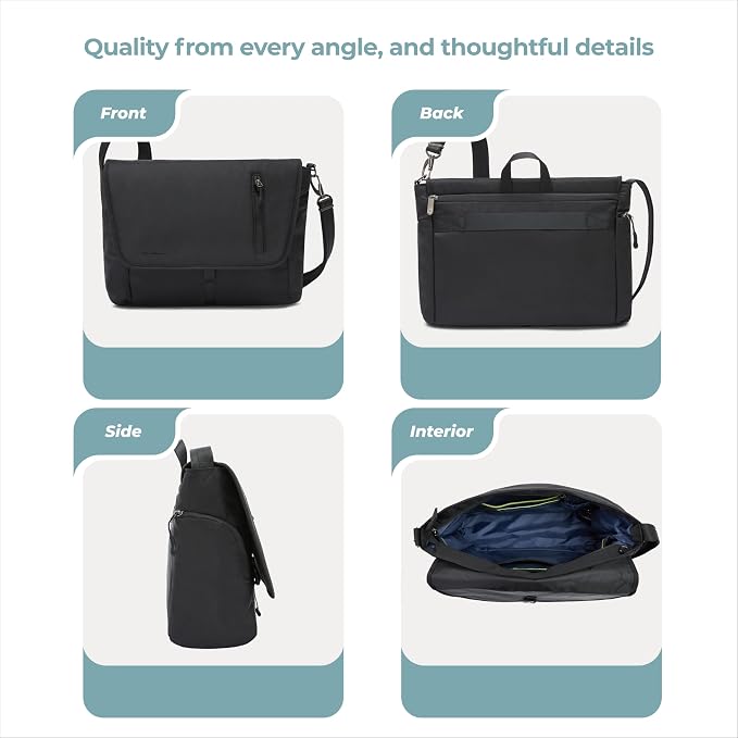 Travelon Anti Theft Urban Messenger Bag - Image 5