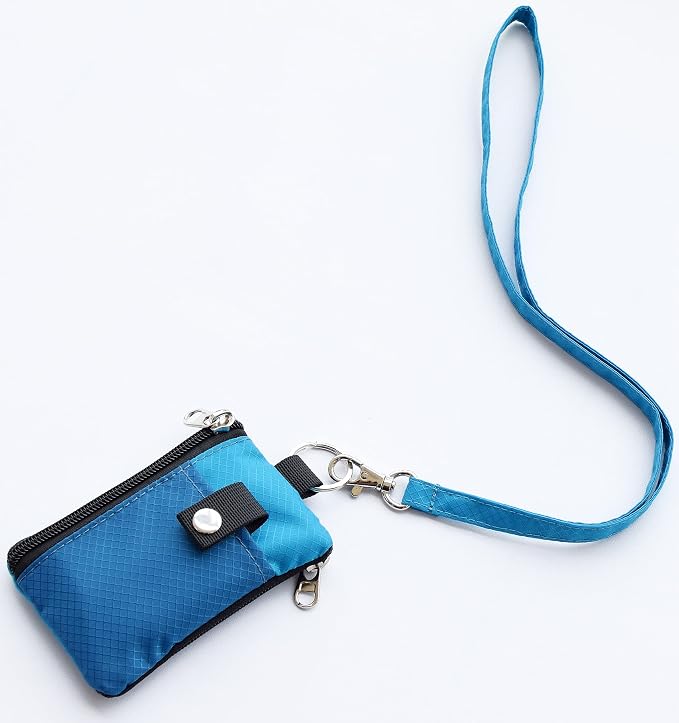 CHENSPRX Minimalist RFID Blocking Small Wallet with ID Window,WaterResistant Zip Id Case Wallet with Lanyard Keychain for Cards,Cash,Travel,Women,Men - Image 7