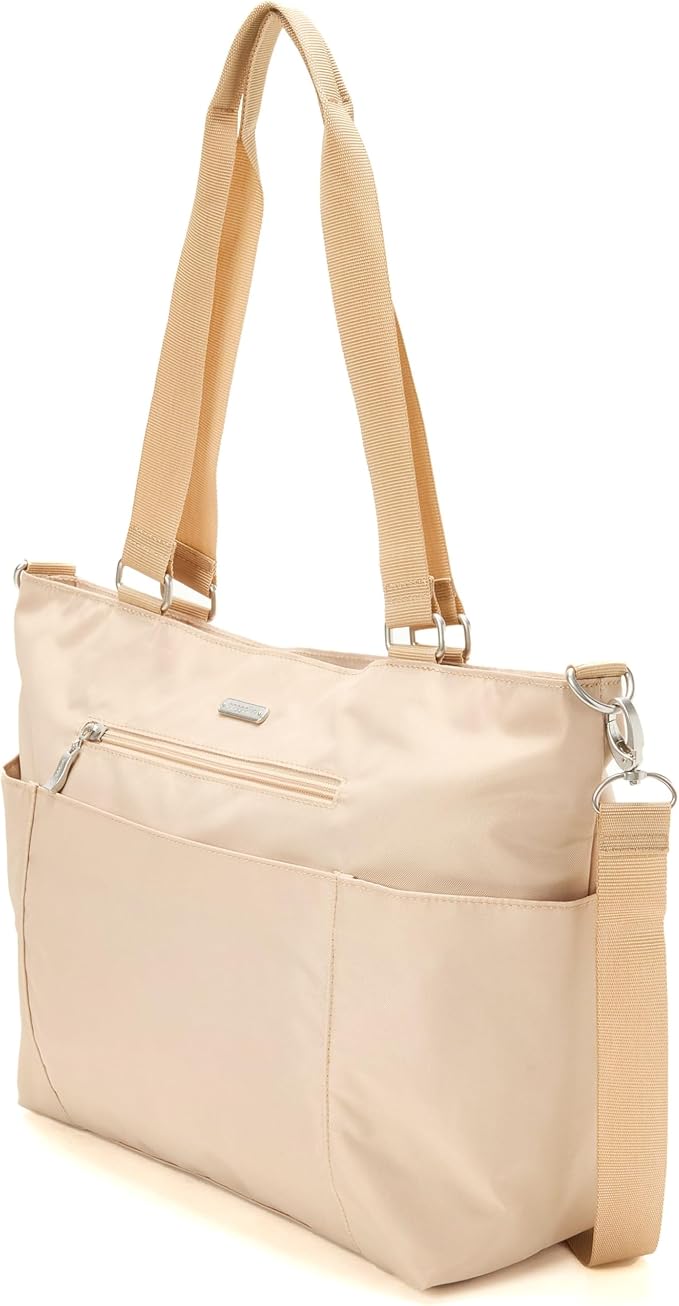 Baggallini Essential Laptop Tote - Work Tote Bag with Laptop Sleeve - Lightweight Travel Crossbody Shoulder Bag for Women - Image 8