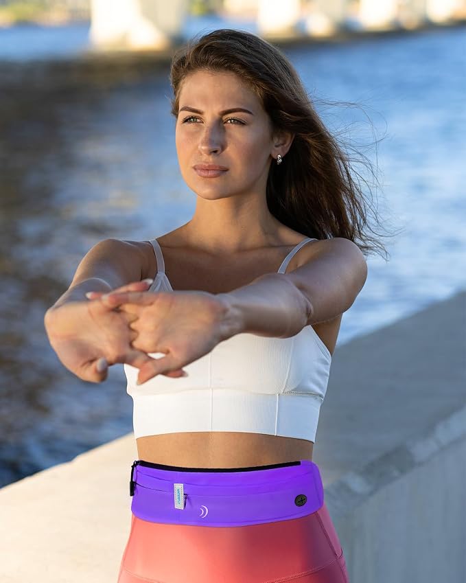 WATERFLY Running Belt Fanny Pack:Phone Holder Belt for Men Women | Lightweight, Soft and breathable fabric,SBS zipper, adjustable waist belt, Zero bounce, Suitable for running workout Fitness - Image 6