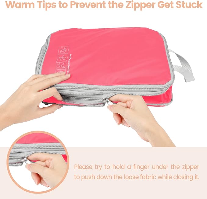 Cambond Compression Packing Cubes for Travel - Luggage Suitcase Organizer | Compression Zip Design for Space-saving, Expandable, Lightweight, Keep Clothes Sorted, Luggage Space Tidy, Carry on Pack Fast - Image 6