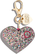 Personal Safety Alarm for Women - Confetti Glitter Heart Self-Defense Keychain w/ LED Light - Purse Charm - 125 Decibel Emergency Security Alarm (1 Count) by BLINGSTING
