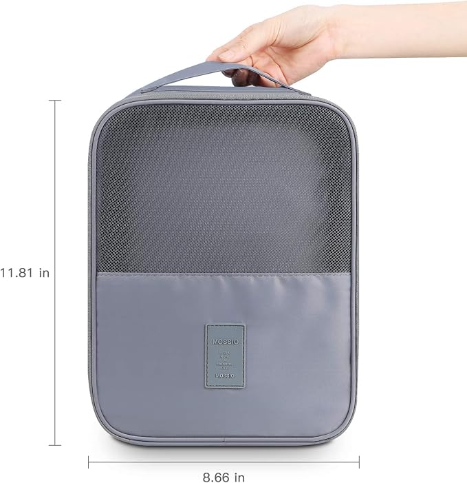 Mossio Shoe Bag Holds 3 Pair of Shoes for Travel and Daily Use Storage Pouch - Image 2