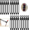 [20Park]UMUST Silicone Cable Ties, Reusable Cable Management Organizer, Cord Tie,Multipurpose Elastic Cord Organizer for Bundling and Fastening Cable Cords Wires(black) | Reusable Cord Ties, Cable Strap Tie for Bundling Electronics Wire,Home Office Tra... by ELECTRONICACCESSORIES
