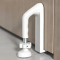 Portable Door Lock Travel Security, White Anti-Theft Stopper | 202g lightweight, fits inward-swinging doors, tool-free install, aluminum, for hotels, Airbnbs, dorms, apartments by Elfthloo