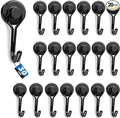 Swivel Swing Magnetic Hooks,20PCS 30lbs Refrigerator Magnet Hooks | Heavy Duty Strong Magnets Refrigerator Fridge Hanging for Classroom Beach Vacation Kitchen Grills Home by EBAVITE