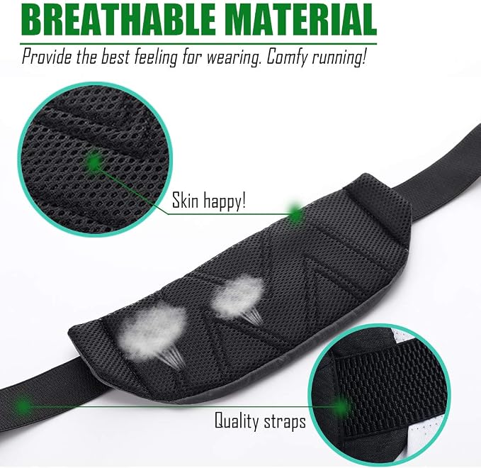 USHAKE Running Belt,Men or Women Ultra Light Bounce Free Waist Pouch Bag Fitness Workout Belt Sport Waist Pack Exercise Waist Bag for iPhone Samsung LG in Running Gym Marathon (Grey) - Image 4
