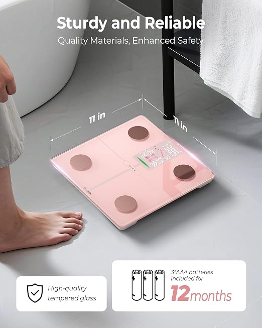 Smart Scale for Body Weight, BMI, Body Fat, 400 lbs, FSA Eligible | HSA Eligible, Professional Bathroom Digital Scale with Muscle Mass Accurate Bluetooth Home User Health Equipment Sync Apps - Image 6