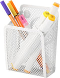 Magnetic Pencil Holder,Mesh Stainless Steel Pen Basket, Metal Writing Utensil Storage Organizer for Whiteboard,Blackboard,Kitchen, Locker, Home, or Office | Metal Writing Utensil Storage Organizer for Whiteboard,Blackboard,Kitchen, Locker, Home, or Office by Sanpaint
