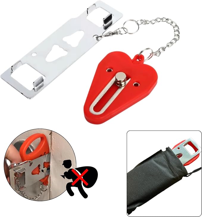 Portable Door Lock for Enhanced Security – Easy-to-Use, Travel-Friendly Device to Secure Doors Anywhere. Ideal for Hotels, Apartments, and Rentals for Added Peace of Mind - Image 2