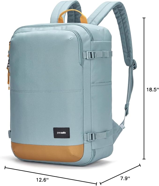 Pacsafe GO Anti Theft 34L Carry-on Backpack, Fresh Mint - Image 14