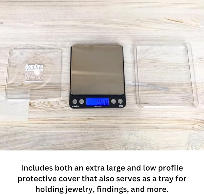 GemOro Platinum XP500 | Jewelers Pocket Scale | Countertop Portable Scale with Durable Precision | Digital Accurate Tool with Expert Professional Reading & Accuracy 500g x 0.01g Readability (Silver) - Image 4