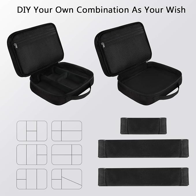 MATEIN Electronics Organizer Travel Case, Cable Organizer Bag, Black | Water Resistant, Gifts for Men, Storage Bag for Camera Accessories, for Travel Essentials, Phone, Cord & Tablet - Image 7